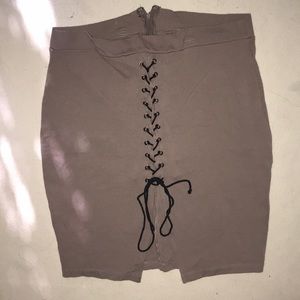 Daring office skirt!